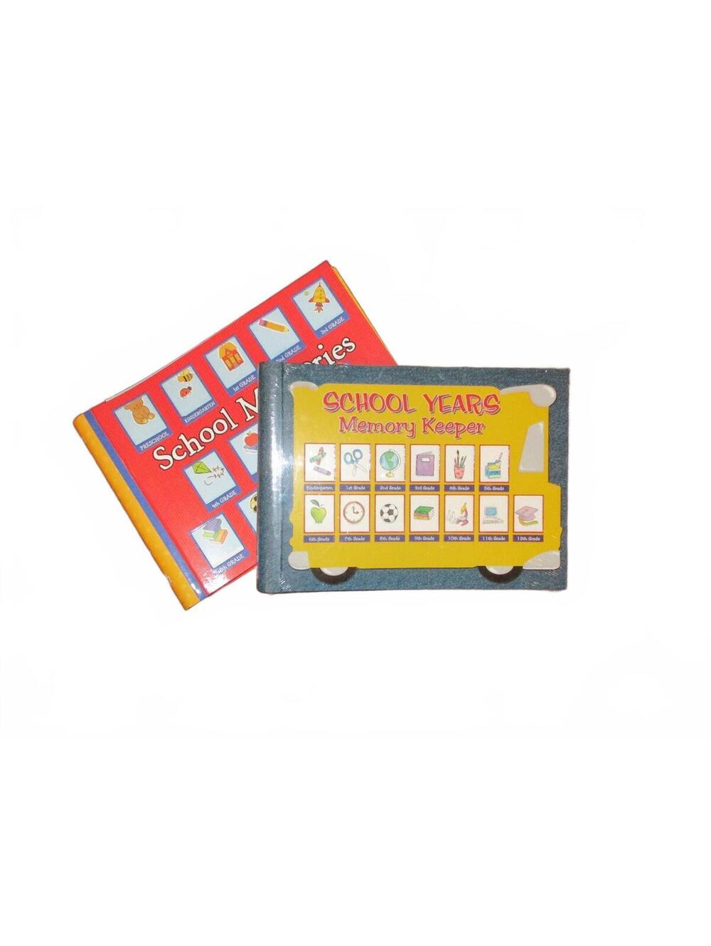 2 School Memories Keeper Albums K-12 Preschool New Sealed & Unused Book Lot